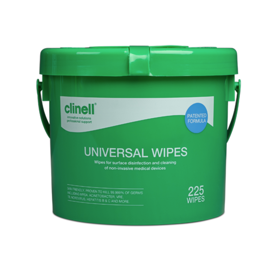 Clinell Universal Sanitising Wipes x 225 (bucket)